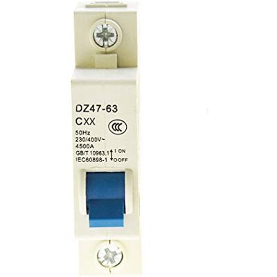 Sun Interruttore automatico miniaturizzato a 1 polo DZ47 1P-6A 1P-10A 1P-20A 1P-25A 1P-32A 1P-40A 1P-50A 1P-63A MCB con indicazione (1P-6A) Sun Interruttore automatico miniaturizzato a 1 polo DZ47 1P-6A 1P-10A 1P-20A 1P-25A 1P-32A 1P-40A 1P-50A 1P-63A MCB con indicazione (1P-6A)