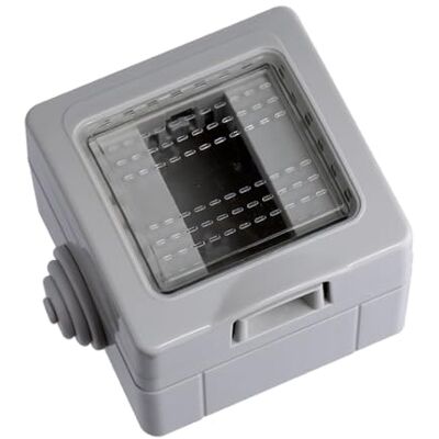 Electron Scatola a montaggio esterno con sportello, 1 Modulo/posto, Compatibile con BTicino Matix, IP55 per esterno, Grigio, Custodia, Contenitore da parete porta frutti, per interruttori/prese, idrobox Electron Scatola a montaggio esterno con sportello, 1 Modulo/posto, Compatibile con BTicino Matix, IP55 per esterno, Grigio, Custodia, Contenitore da parete porta frutti, per interruttori/prese, idrobox