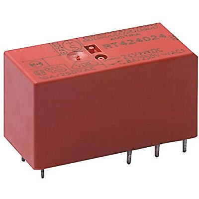 ELCART Rele' di potenza, RT424012, 12 Vdc, DPDT, 8 A, foro passante (THT), monostabile, serie RT2 TE Connectivity Schrack 6-1393243-3 ELCART Rele' di potenza, RT424012, 12 Vdc, DPDT, 8 A, foro passante (THT), monostabile, serie RT2 TE Connectivity Schrack 6-1393243-3