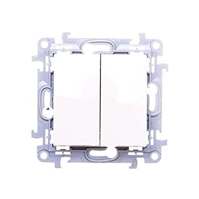 Kontakt-Simon CP2.0/ Interruttore elettrico Pushbutton Switch, colore: bianco – Accessorio Coltello elettrico (Pushbutton Switch, in plastica, IP20, IP44, 250 V, 0 A) Kontakt-Simon CP2.0/ Interruttore elettrico Pushbutton Switch, colore: bianco – Accessorio Coltello elettrico (Pushbutton Switch, in plastica, IP20, IP44, 250 V, 0 A)