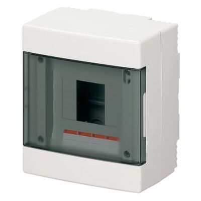 ELETTROCANALI Centralino da parete, 4 moduli, con morsettiera 6x10mm, bianco, IP40, sportello reversibile fume' EC60004BE ELETTROCANALI Centralino da parete, 4 moduli, con morsettiera 6x10mm, bianco, IP40, sportello reversibile fume' EC60004BE