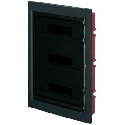 ELETTROCANALI Centralino ad incasso, 54 (3x18) moduli, nero, IP40, sportello in policarbonato fume' EC63054N ELETTROCANALI Centralino ad incasso, 54 (3x18) moduli, nero, IP40, sportello in policarbonato fume' EC63054N