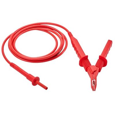 Chauvin Arnoux Cavo di prova HV 5 kV (8 m) con morsetto a coccodrillo (rosso) Chauvin Arnoux Cavo di prova HV 5 kV (8 m) con morsetto a coccodrillo (rosso)