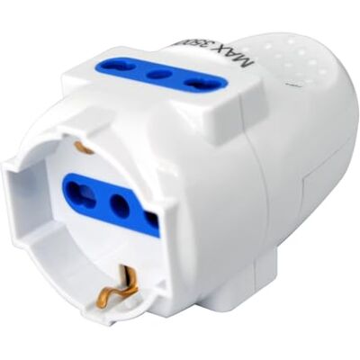 Techly 366068 Multipresa Volante 1x 10/16A/Schuko e 2X 10/16A Bipasso Bianco Techly 366068 Multipresa Volante 1x 10/16A/Schuko e 2X 10/16A Bipasso Bianco