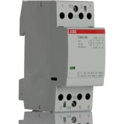 ABB Contattore ESB25-31N-02 - 4 poli, 25A, bobina 42V, 17,3kW - Contattore ABB Contattore ESB25-31N-02 - 4 poli, 25A, bobina 42V, 17,3kW - Contattore