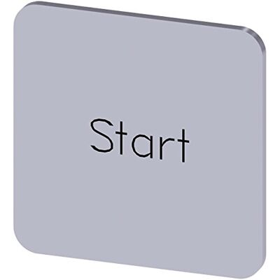 Siemens – Plaquita scatola 22 x 22 mm Pt. Lettera Nero scritta Start Siemens – Plaquita scatola 22 x 22 mm Pt. Lettera Nero scritta Start