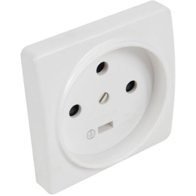 DEBFLEX Zoccolo da incasso 20 2P+T, colore: Bianco DEBFLEX Zoccolo da incasso 20 2P+T, colore: Bianco