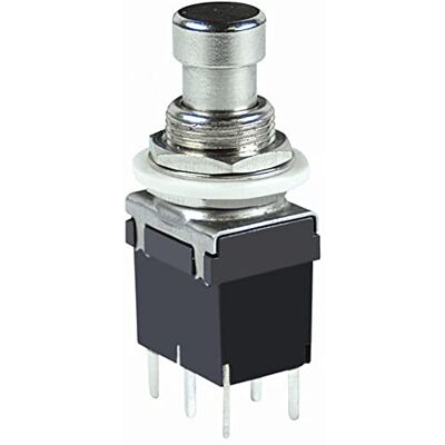 ELCART Deviatore bipolare a pulsante per circuito stampato, 250V 2A ELCART Deviatore bipolare a pulsante per circuito stampato, 250V 2A