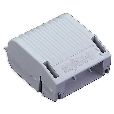WAGO Gelbox, Custodia in gel, per cavi di giunzione, con gel, serie 221, connettori max. 6 mm², senza connettori di giunzione, misura 1, grigio, (4 pz) WAGO Gelbox, Custodia in gel, per cavi di giunzione, con gel, serie 221, connettori max. 6 mm², senza connettori di giunzione, misura 1, grigio, (4 pz)