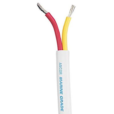 Ancor Safety Duplex Cable 6/2AWG (2X13MM²) White, Flat 50FT Ancor Safety Duplex Cable 6/2AWG (2X13MM²) White, Flat 50FT
