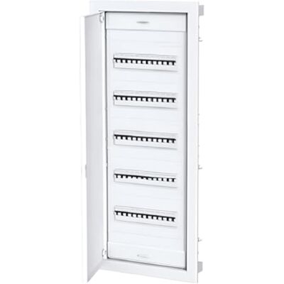 ELETTROCANALI Centralino ad incasso con porta metallica, 60+10 (5x12) moduli, bianco, IP40 EC63160 ELETTROCANALI Centralino ad incasso con porta metallica, 60+10 (5x12) moduli, bianco, IP40 EC63160