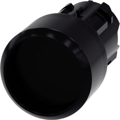 Siemens – Pulsante rotondo nero anello frontale Saliente momentaneo Siemens – Pulsante rotondo nero anello frontale Saliente momentaneo