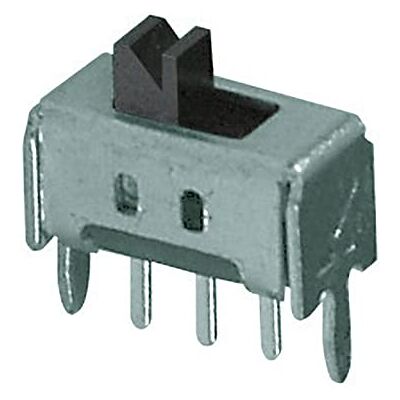 ELCART Deviatore a slitta SPDT unipolare ON-ON per circuito stampato, 30Vdc 0,5A Lup Fung SSA-12D02-G2-TA ELCART Deviatore a slitta SPDT unipolare ON-ON per circuito stampato, 30Vdc 0,5A Lup Fung SSA-12D02-G2-TA