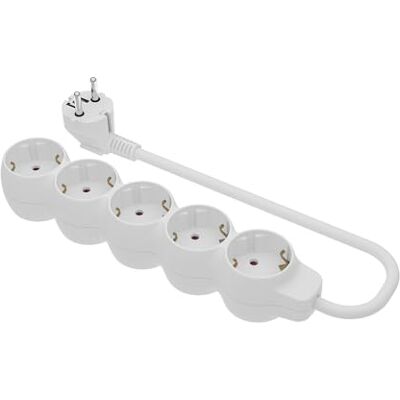 Simon Brico – Base 5 presa con messa a terra + Cavo 1,5 m 3 G1 bianco borsa Solapa Simon Brico – Base 5 presa con messa a terra + Cavo 1,5 m 3 G1 bianco borsa Solapa