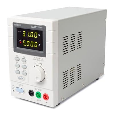 Velleman Alimentatore Lab, programmabile, regolabile, 0-30 VDC/0-5 A, limite di corrente, protezione da cortocircuito, display LCD, connessione USB, grigio Velleman Alimentatore Lab, programmabile, regolabile, 0-30 VDC/0-5 A, limite di corrente, protezione da cortocircuito, display LCD, connessione USB, grigio