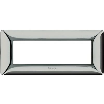 BTicino Placca Matix 6 Moduli, Cromo Lucido BTicino Placca Matix 6 Moduli, Cromo Lucido