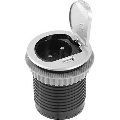 GTV AE-BPW1U1UCH-53 Caricatore mini - Presa di terra USB 24A - Alluminio GTV AE-BPW1U1UCH-53 Caricatore mini - Presa di terra USB 24A - Alluminio