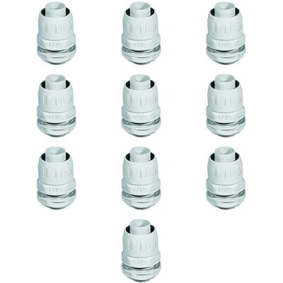 Electron 10pz Raccordo dritto guaina scatola, guaina diametro 32 mm, impermeabile IP65, passo GAS, filetto scatola 1' e 1/4', guaina spiralata, cassetta di derivazione, tenuta stagna, impianto elettrico Electron 10pz Raccordo dritto guaina scatola, guaina diametro 32 mm, impermeabile IP65, passo GAS, filetto scatola 1' e 1/4', guaina spiralata, cassetta di derivazione, tenuta stagna, impianto elettrico