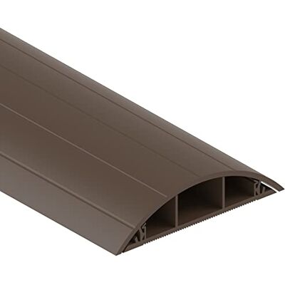 Cablecoach Guida per cavi a pavimento in PVC marrone, ponte semicircolare per 3 cavi, larghezza 7,5 cm, lunghezza 1,5 m Cablecoach Guida per cavi a pavimento in PVC marrone, ponte semicircolare per 3 cavi, larghezza 7,5 cm, lunghezza 1,5 m