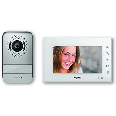 Legrand Kit Collegato 7 Pollici Per DIY, Schermo Interni Touch Colore, Platino Strada Antipioggia E Robusto, Fotocamera grandangolare Con Visione Notturna Legrand Kit Collegato 7 Pollici Per DIY, Schermo Interni Touch Colore, Platino Strada Antipioggia E Robusto, Fotocamera grandangolare Con Visione Notturna