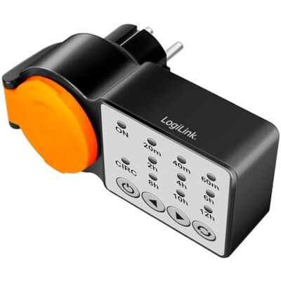 Logilink Timer da esterno con funzione ciclo e conto conto di attivazione, classe di protezione IP44, 3600 W Logilink Timer da esterno con funzione ciclo e conto conto di attivazione, classe di protezione IP44, 3600 W