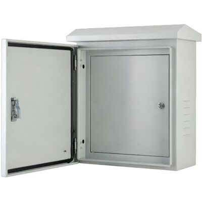 WUXTOKV Scatola Derivazione Esterna, Quadro Elettrico Esterno, 2 Porte, 2 Serrature Acciaio al Carbonio Cassetta Elettrica, Tettuccio Parapioggia Inclinato, Piastra Posteriore Zincata(40x50x30cm/16x20x12in) WUXTOKV Scatola Derivazione Esterna, Quadro Elettrico Esterno, 2 Porte, 2 Serrature Acciaio al Carbonio Cassetta Elettrica, Tettuccio Parapioggia Inclinato, Piastra Posteriore Zincata(40x50x30cm/16x20x12in)