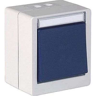 Opus ® RESIST Interruttore e pulsante esecuzione, commutatore, colore grigio chiaro/blu acciaio Opus ® RESIST Interruttore e pulsante esecuzione, commutatore, colore grigio chiaro/blu acciaio