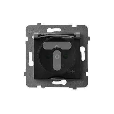 Ospel Presa di corrente IP44, 16 A, 71 mm, 42 mm, 71 mm, colore: Grigio Ospel Presa di corrente IP44, 16 A, 71 mm, 42 mm, 71 mm, colore: Grigio