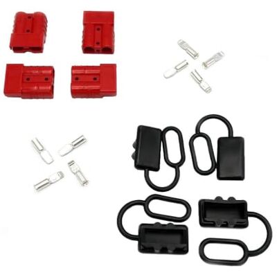 Offgridtec confezione da 4 connettori Anderson con cappuccio antipolvere per cavi 6AWG, compatibili SB50 Anderson, contatti sicuri, plastica robusta, connettori 50A 600V per solare e ricarica (rosso) Offgridtec confezione da 4 connettori Anderson con cappuccio antipolvere per cavi 6AWG, compatibili SB50 Anderson, contatti sicuri, plastica robusta, connettori 50A 600V per solare e ricarica (rosso)