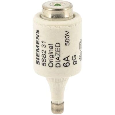 Siemens – Fusibile diazed-500 V GL/GL 6 A dii/E27 Siemens – Fusibile diazed-500 V GL/GL 6 A dii/E27