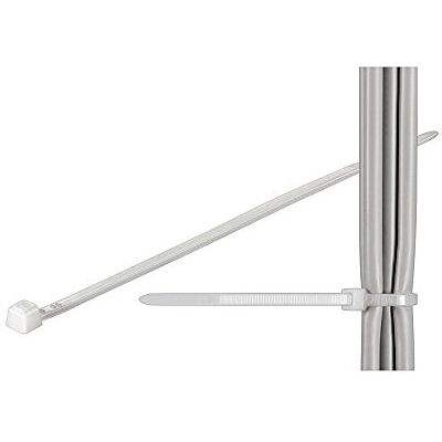 Techly 306561 Fascette Fermacavi Autobloccanti 200x2,5mm in Nylon 100pz Bianco Bianco Techly 306561 Fascette Fermacavi Autobloccanti 200x2,5mm in Nylon 100pz Bianco Bianco