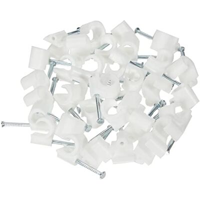 50 fascette metalliche generiche - 8-12mm - 14mm - Bianco 50 fascette metalliche generiche - 8-12mm - 14mm - Bianco