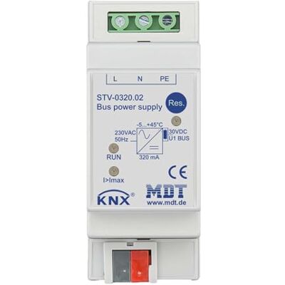 MDT STV-0320.02 - Alimentatore bus KNX 2TE con LED MDT STV-0320.02 - Alimentatore bus KNX 2TE con LED