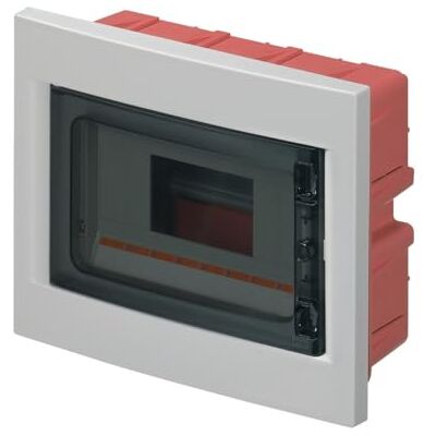 ELETTROCANALI Centralino ad incasso, 8 moduli, con morsettiera 6x10mm, grigio, IP40, sportello in policarbonato fume' EC63008E ELETTROCANALI Centralino ad incasso, 8 moduli, con morsettiera 6x10mm, grigio, IP40, sportello in policarbonato fume' EC63008E