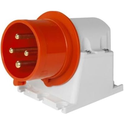 ROSI Spina industriale da parete, 380V 400V 415V, 4 poli 3P+T, 16A, IP54 1001181 ROSI Spina industriale da parete, 380V 400V 415V, 4 poli 3P+T, 16A, IP54 1001181