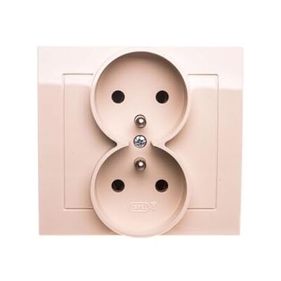 Ospel Presa di corrente IP20, 16A, 88 mm, 45 mm, 82 mm, colore: Beige Ospel Presa di corrente IP20, 16A, 88 mm, 45 mm, 82 mm, colore: Beige