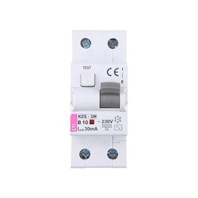 ETI Polam KZS-2M 1P+N 10A B 0,03A Interruttore differenziale - Sovraccarico ETI Polam KZS-2M 1P+N 10A B 0,03A Interruttore differenziale - Sovraccarico