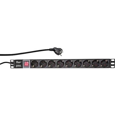 Logilink PDU9C02 unità di distribuzione dell'energia (PDU) Nero 9 presa(e) AC Logilink PDU9C02 unità di distribuzione dell'energia (PDU) Nero 9 presa(e) AC