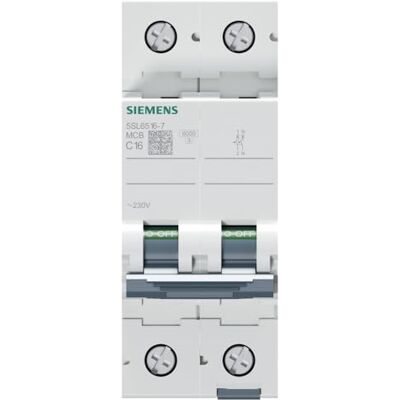 Siemens AUT.MAGNETOT.230V 6kA 1+N P C 16A Siemens AUT.MAGNETOT.230V 6kA 1+N P C 16A