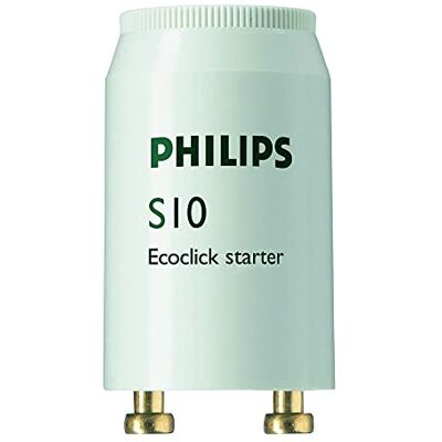 Philips S10 Starter 4-65W 20X10 per lampadine Fluorescente Philips S10 Starter 4-65W 20X10 per lampadine Fluorescente