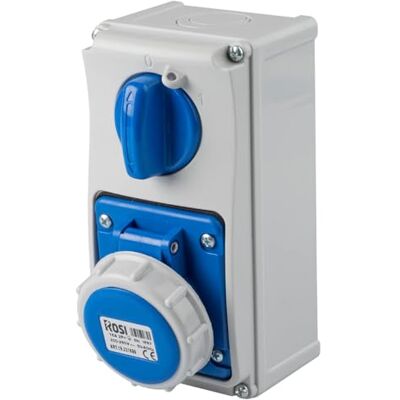 ROSI - 19.3232B6 - 32A - IP67 - Presa elettrica ROSI - 19.3232B6 - 32A - IP67 - Presa elettrica