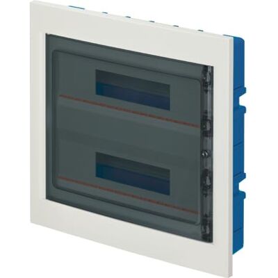 ELETTROCANALI Centralino ad incasso, per cartongesso, 36 (2x18) moduli, bianco, IP40, sportello in policarbonato fume' EC63536B ELETTROCANALI Centralino ad incasso, per cartongesso, 36 (2x18) moduli, bianco, IP40, sportello in policarbonato fume' EC63536B