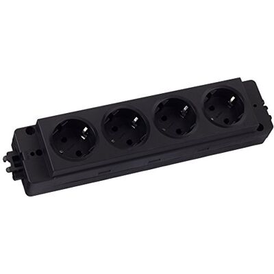 EVOline Modello Express Multipresa - 4 Prese, Nero EVOline Modello Express Multipresa - 4 Prese, Nero
