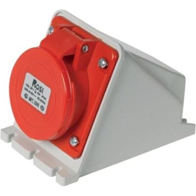 ROSI Presa industriale da parete, 380V 400V 415V, 5 poli 3P+N+T, 32A, IP54 1002517 ROSI Presa industriale da parete, 380V 400V 415V, 5 poli 3P+N+T, 32A, IP54 1002517