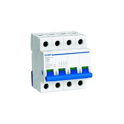 Chint 398047 Interruttore Blu/Bianco 4 Poli - Sezionatore Chint 398047 Interruttore Blu/Bianco 4 Poli - Sezionatore