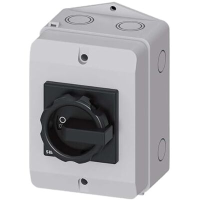 Siemens 3LD5 Interruttore separatore a 3 poli, 25 A, 25 A, 1 apertura/1 chiusura, SENTRON chiuso Siemens 3LD5 Interruttore separatore a 3 poli, 25 A, 25 A, 1 apertura/1 chiusura, SENTRON chiuso