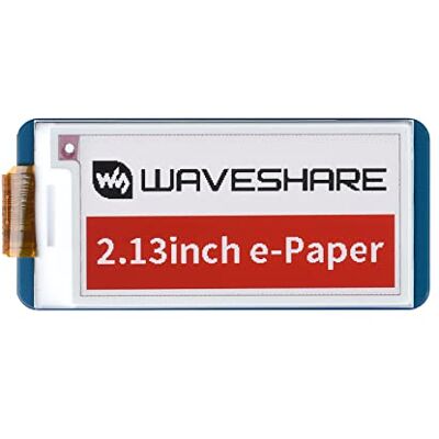 Waveshare 2.13 Inch e-Paper Display Hat (B) V4,212x104 Risoluzione Rosso Nero Bianco Tre Colori E-Ink Screen Modulo di carta elettronico per Raspberry Pi/Jetson Nano/Arduino/STM32 con interfaccia SPI Waveshare 2.13 Inch e-Paper Display Hat (B) V4,212x104 Risoluzione Rosso Nero Bianco Tre Colori E-Ink Screen Modulo di carta elettronico per Raspberry Pi/Jetson Nano/Arduino/STM32 con interfaccia SPI