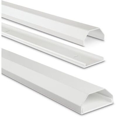 Hama Passacavi in alluminio, rettangolare, 110 x 5 x 2,6 cm, bianco Hama Passacavi in alluminio, rettangolare, 110 x 5 x 2,6 cm, bianco