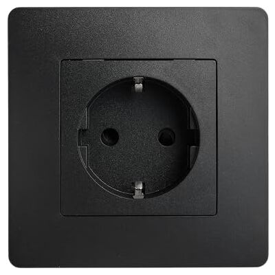 DEBFLEX Caly Presa elettrica 2P+T Schuko Presa a muro tipo F Plastica + Supporto in metallo Installazione a incasso Nero 74,5 x 74,5 x 39,5 mm DEBFLEX Caly Presa elettrica 2P+T Schuko Presa a muro tipo F Plastica + Supporto in metallo Installazione a incasso Nero 74,5 x 74,5 x 39,5 mm