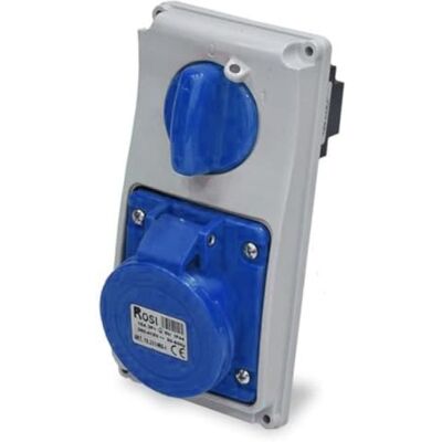 ROSI Presa interbloccata verticale con sezionatore interruttore, ad incasso, 220V 230V, 3 poli 2P+T, 32A, IP54 19.3234B6-I ROSI Presa interbloccata verticale con sezionatore interruttore, ad incasso, 220V 230V, 3 poli 2P+T, 32A, IP54 19.3234B6-I